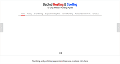 Desktop Screenshot of ductedheatingandcooling.com.au